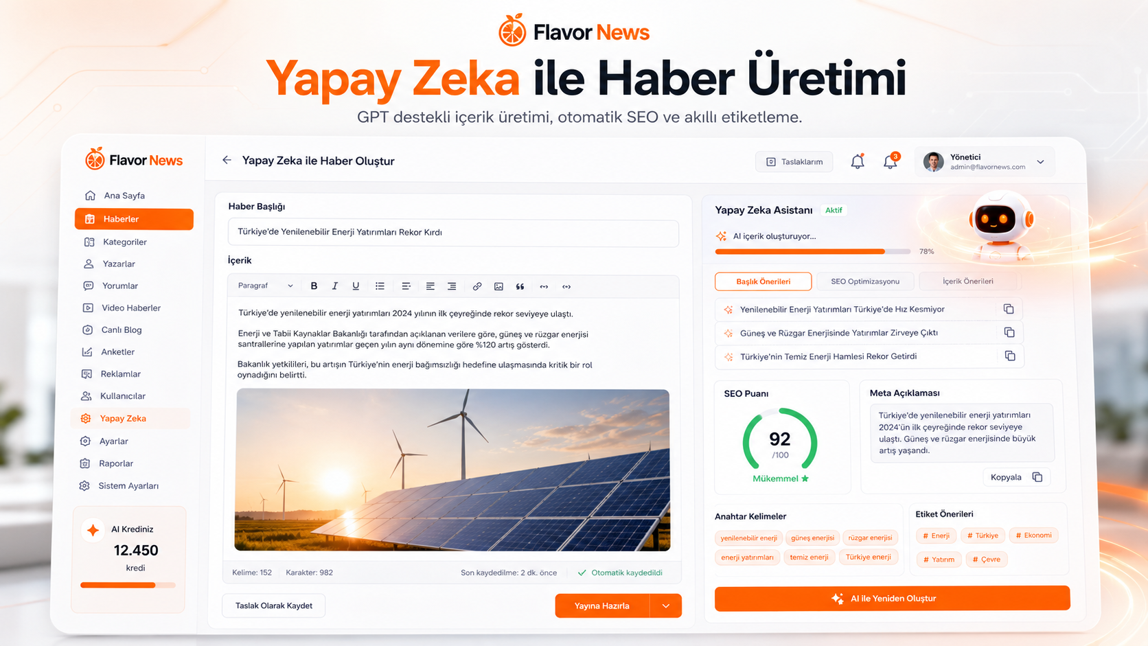 Yapay Zeka ile Haber Üretimi